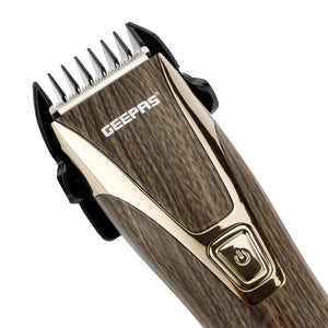Geepas GTR31N Rechargeable Hair Clipper | Stainless Steel Blade| 600mAh Rechargeable Battery| Cordless Operation| Precision Cutting| Easy Maintenance| 2-Year Warranty