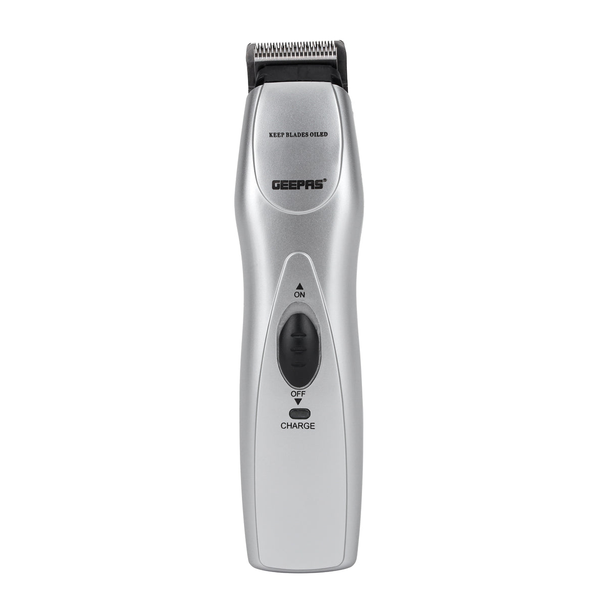 Geepas GTR34N Rechargeable Hair Trimmer | Chromium Steel Blade| 5 Position Comb| 60-Min Working Time | Ergonomic Grip | Jawline & Moustache Combs |  2-Year Warranty