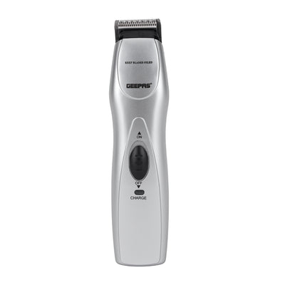 Geepas GTR34N Rechargeable Hair Trimmer | Chromium Steel Blade| 5 Position Comb| 60-Min Working Time | Ergonomic Grip | Jawline & Moustache Combs |  2-Year Warranty