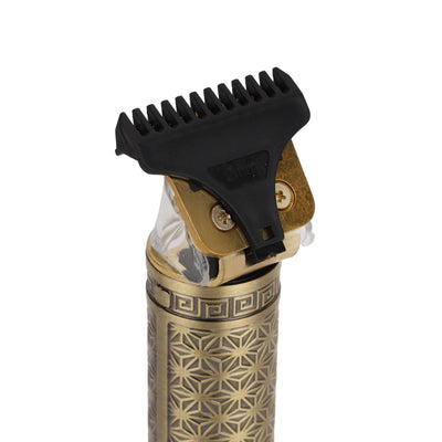 Geepas GTR56011 Rechargeable Digital Hair Trimmer | LED Display| Adjustable Cutter Head|  Low Noise Motor| Type-C Charging|  Metal Body|  2-Hour Runtime| Professional Use