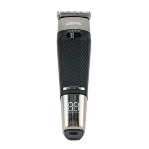 Geepas GTR56032 Digital Hair Clipper with LED Display | Titanium Coated Blades | USB Type-C Charging| Waterproof Ergonomic Body| 4 Hour Runtime| Easy Clean Design