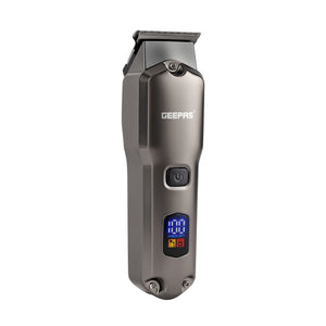 Geepas GTR57508 Rechargeable Hair/Beard Trimmer | Waterproof IPX7| 180 Mins Runtime| 1200mAh Li-ion Battery| Washable Blades & Multiple Length Settings | 2 Years Warranty