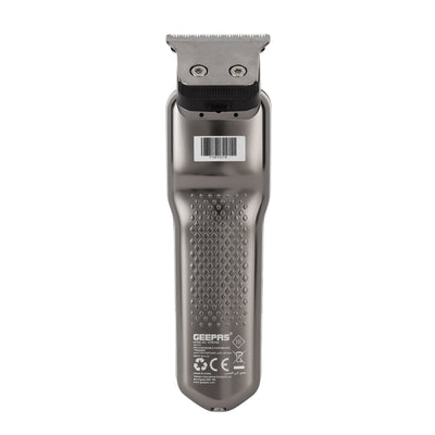 Geepas GTR57508 Rechargeable Hair/Beard Trimmer | Waterproof IPX7| 180 Mins Runtime| 1200mAh Li-ion Battery| Washable Blades & Multiple Length Settings | 2 Years Warranty
