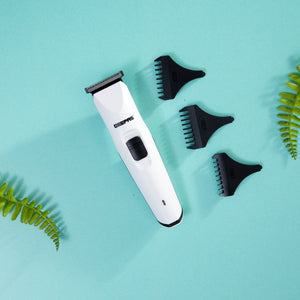 Geepas GTR8126N Rechargeable Trimmer | Precision Steel Blades | Cordless Grooming | 40-Minute Runtime | Built-in Battery | 6–8Hr Charging | High Cutting Performance