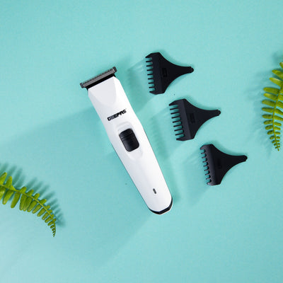 Geepas GTR8126N Rechargeable Trimmer | Precision Steel Blades | Cordless Grooming | 40-Minute Runtime | Built-in Battery | 6–8Hr Charging | High Cutting Performance