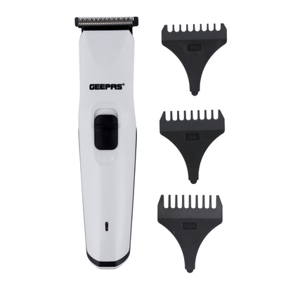Geepas GTR8126N Rechargeable Trimmer | Precision Steel Blades | Cordless Grooming | 40-Minute Runtime | Built-in Battery | 6–8Hr Charging | High Cutting Performance