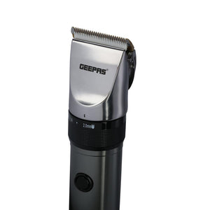 Geepas GTR8711 Rechargeable Professional Hair Clipper | 2000mAh Lithium Battery| 4H Working Time| Fast Charging | Indicator Light| Ergonomic Design | Durable ABS Body