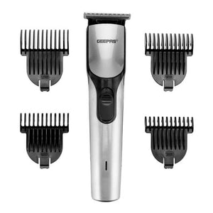 Geepas GTR8712 Rechargeable Trimmer | 90-Min Runtime| Built-in 500mAh Lithium Battery|  3–12mm Combs| USB Charging | Cleaning Brush & Oil Bottle | 2-Year Warranty