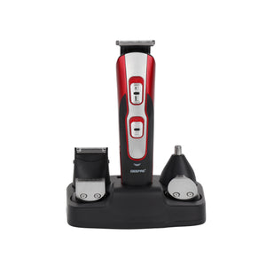 Geepas GTR8724 11-in-1 Rechargeable Grooming Kit | Stainless Steel Blades| 600mAh Lithium Battery| 3-Hour Continuous Runtime| Multiple Attachments| 2-Year Warranty