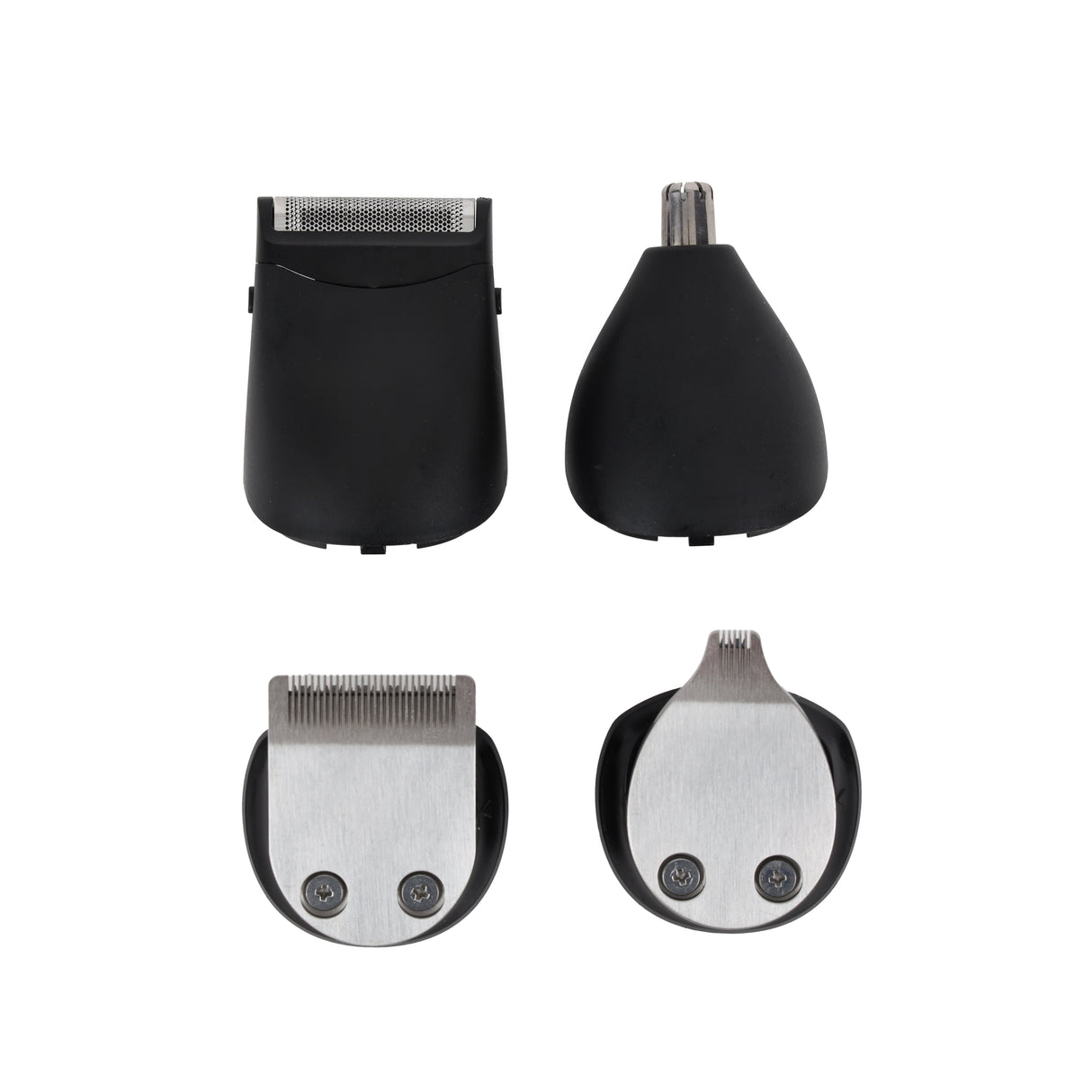 Geepas 11-in-1 Rechargeable Grooming Set- GTR8724/ with 5 Interchangeable Heads and 4 Comb Attachments, Stainless Steel Blades, Perfect for Home and Professional Styling