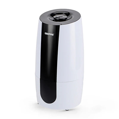 Geepas Ultrasonic Humidifier- GUH63072UK/ 2.6 L Water Tank, Touch Panel Control/ Cool Mist Operation, 360° Rotatable Nozzle/ Multiple Functions/ 2 Years Warranty, White