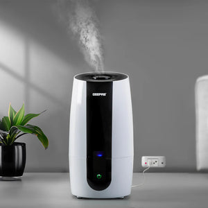 Geepas GUH63072UK Ultrasonic Humidifier | 2.6L Water Tank | Touch Control Panel | Cool Mist Operation | 2-Speed Output | 360° Rotatable Nozzle for Home & Office
