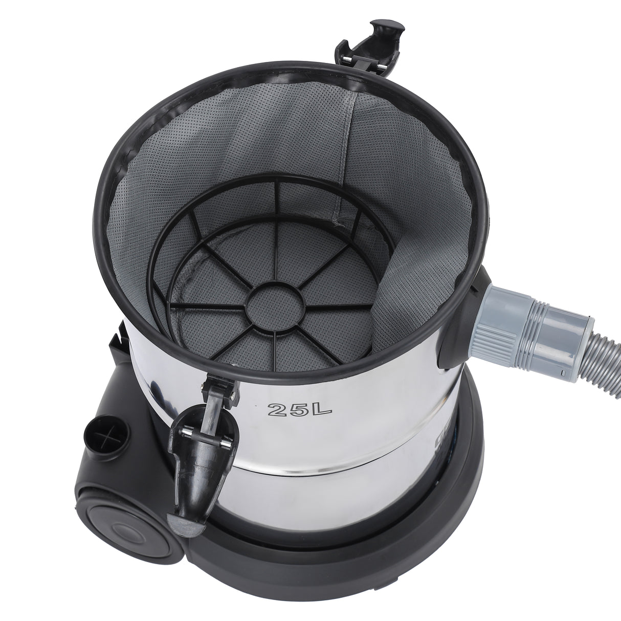 Geepas GVC19011 Wet & Dry Vacuum Cleaner | 2300W | 25L Stainless Steel Drum | Powerful Suction | Durable Body | Perfect for Multi-Surface Home and Commercial Cleaning