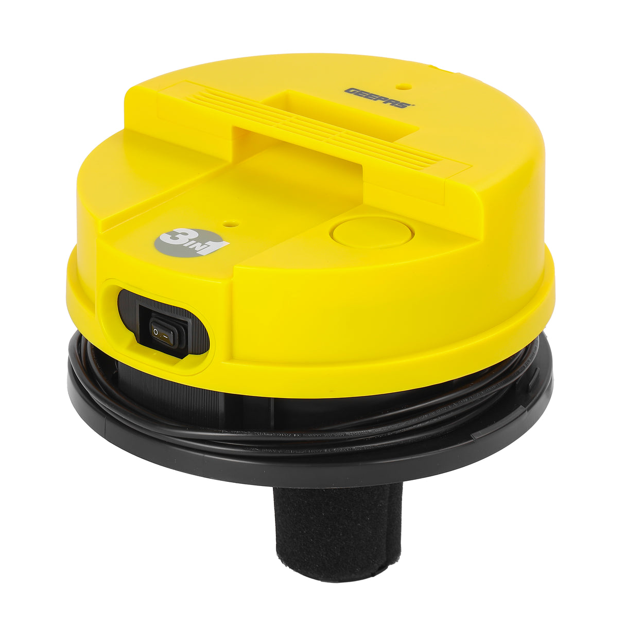 Geepas GVC19011 Wet & Dry Vacuum Cleaner | 2300W | 25L Stainless Steel Drum | Powerful Suction | Durable Body | Perfect for Multi-Surface Home and Commercial Cleaning