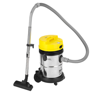Geepas GVC19011 Wet & Dry Vacuum Cleaner | 2300W | 25L Stainless Steel Drum | Powerful Suction | Durable Body | Perfect for Multi-Surface Home and Commercial Cleaning