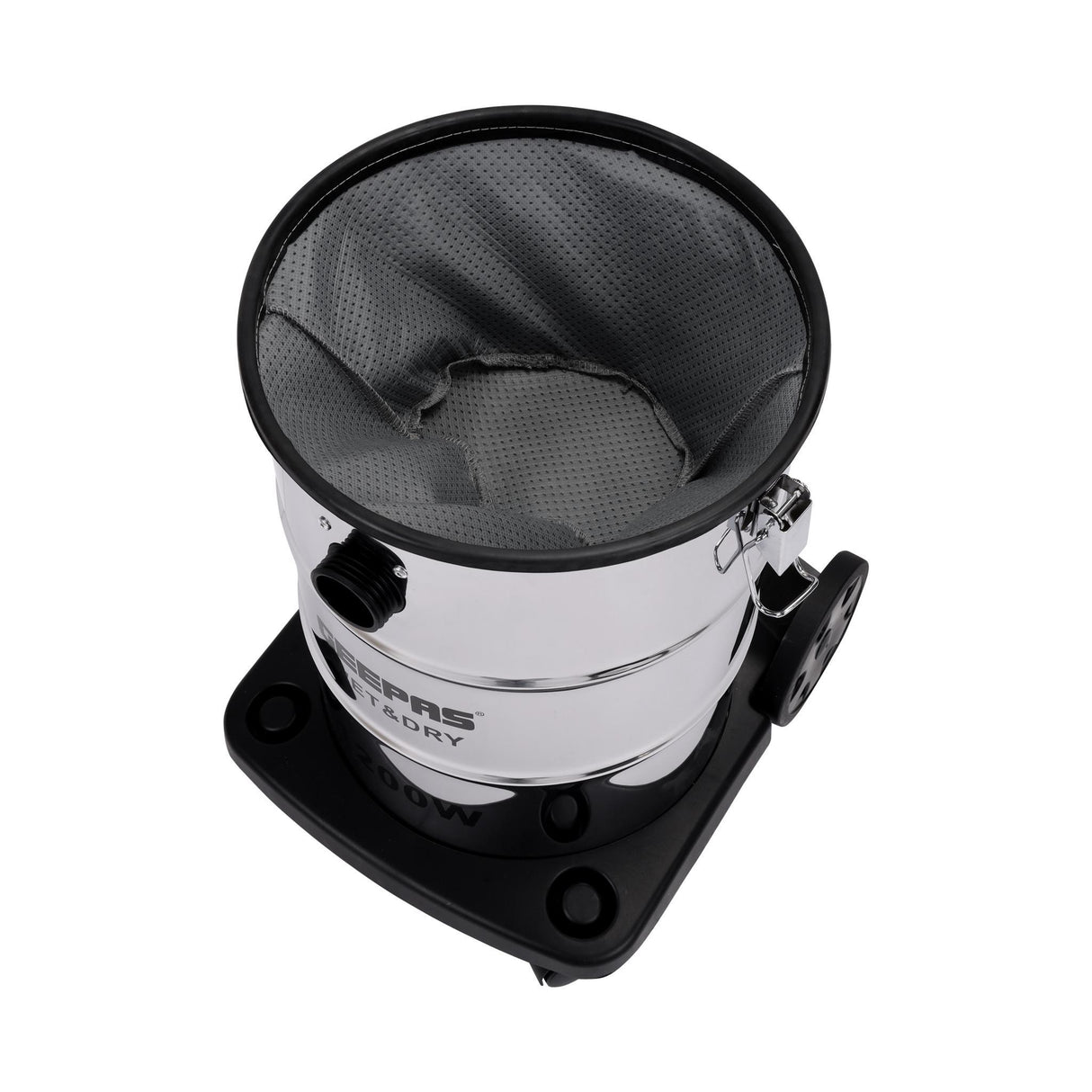Geepas GVC19012 Wet & Dry Vacuum Cleaner 23L | 1200W Stainless Steel Drum, Powerful Copper Motor & Blow Function | Adjustable Suction Control | Easy Parking Nozzle