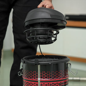 Geepas GVC19018 Drum Vacuum Cleaner | 2300W Powerful Motor | 21L Durable Iron Tank | Dry & Blow Function | High Efficiency | Dust Full Indicator | 2 Years Warranty