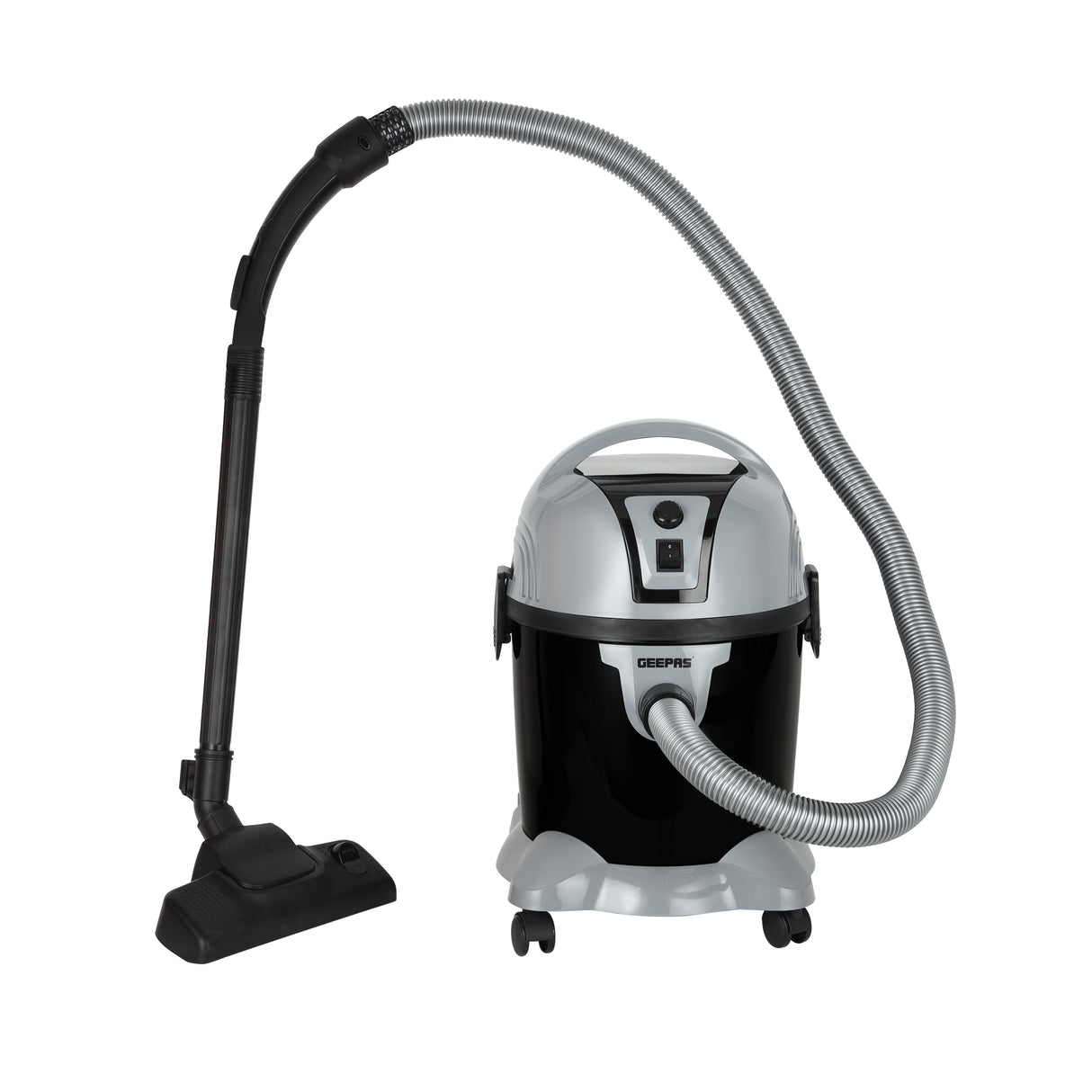 Geepas 2800 W Wet and Dry Vacuum Cleaner- GVC19026N/ 18 L Dust Bag Capacity with Elegant Body, Impact Resistant Cover/ Powerful Suction and Blower Function