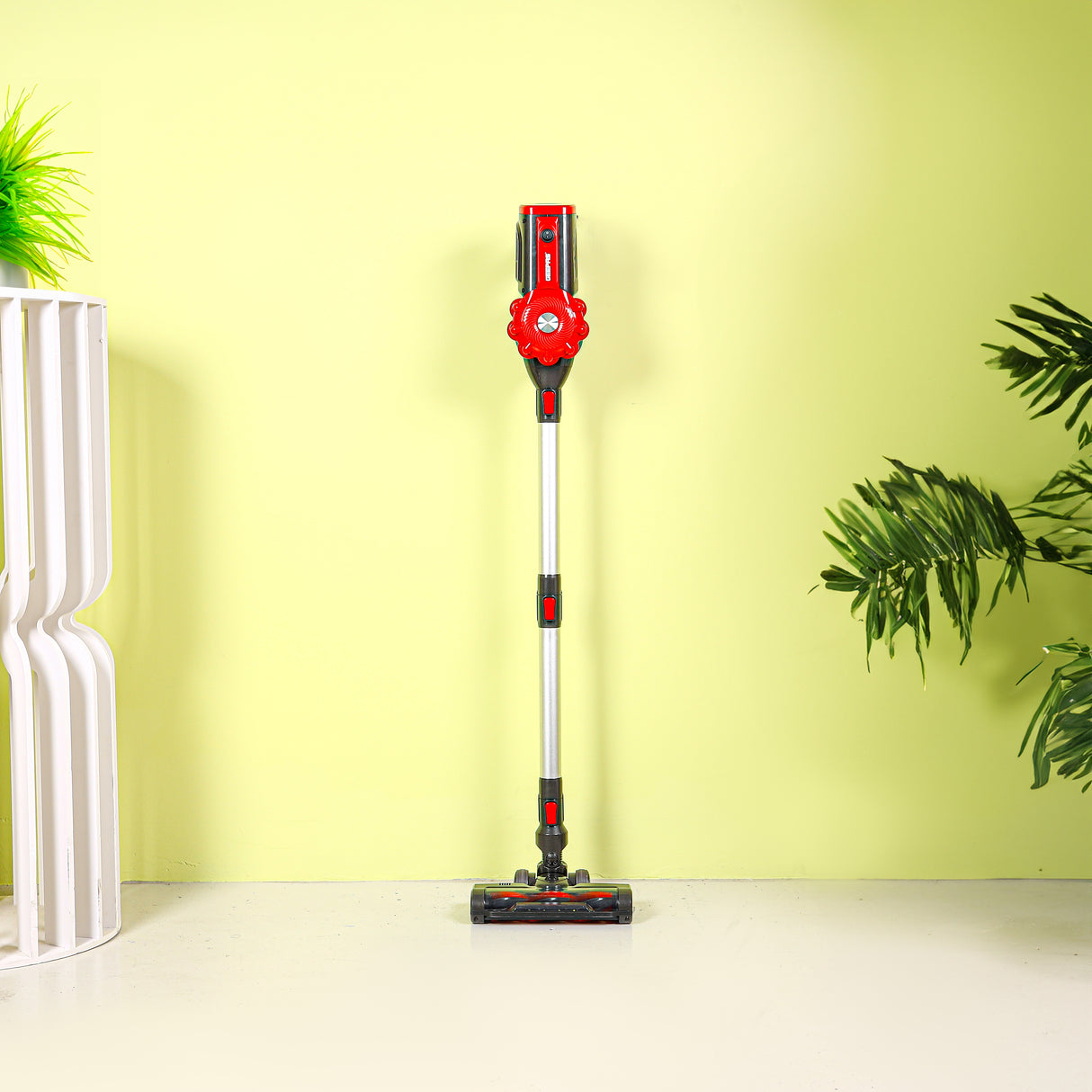 Geepas GVC19037 Stick & Handheld Vacuum Cleaner | 800W Power| 0.5L Capacity| HEPA Filter| Motorized Turbo Brush with LED Light | 2 PCS Aluminum Tube | 2 Years Warranty