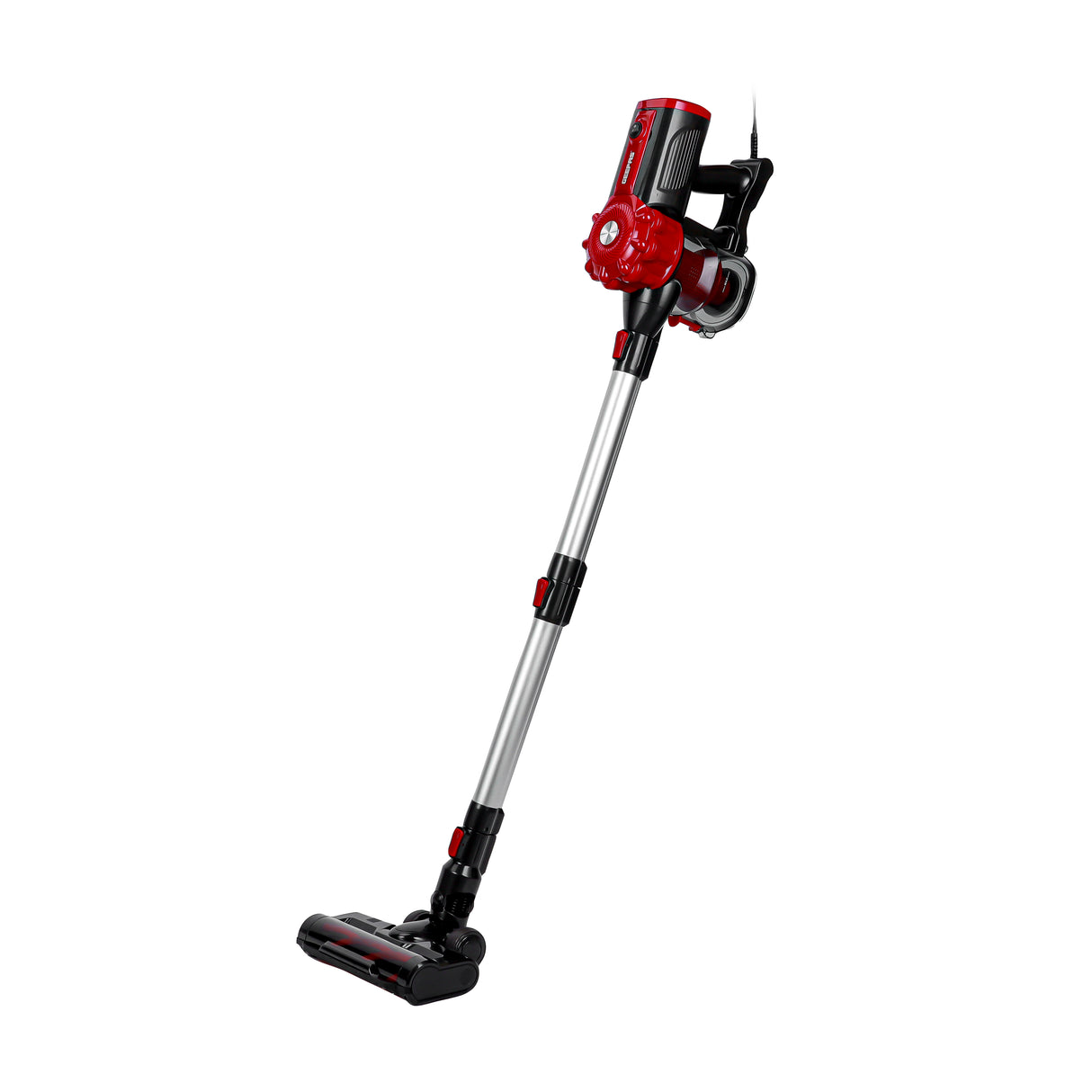 Geepas GVC19037 Stick & Handheld Vacuum Cleaner | 800W Power| 0.5L Capacity| HEPA Filter| Motorized Turbo Brush with LED Light | 2 PCS Aluminum Tube | 2 Years Warranty