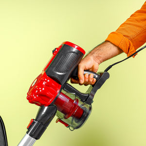 Geepas GVC19037 Stick & Handheld Vacuum Cleaner | 800W Power| 0.5L Capacity| HEPA Filter| Motorized Turbo Brush with LED Light | 2 PCS Aluminum Tube | 2 Years Warranty