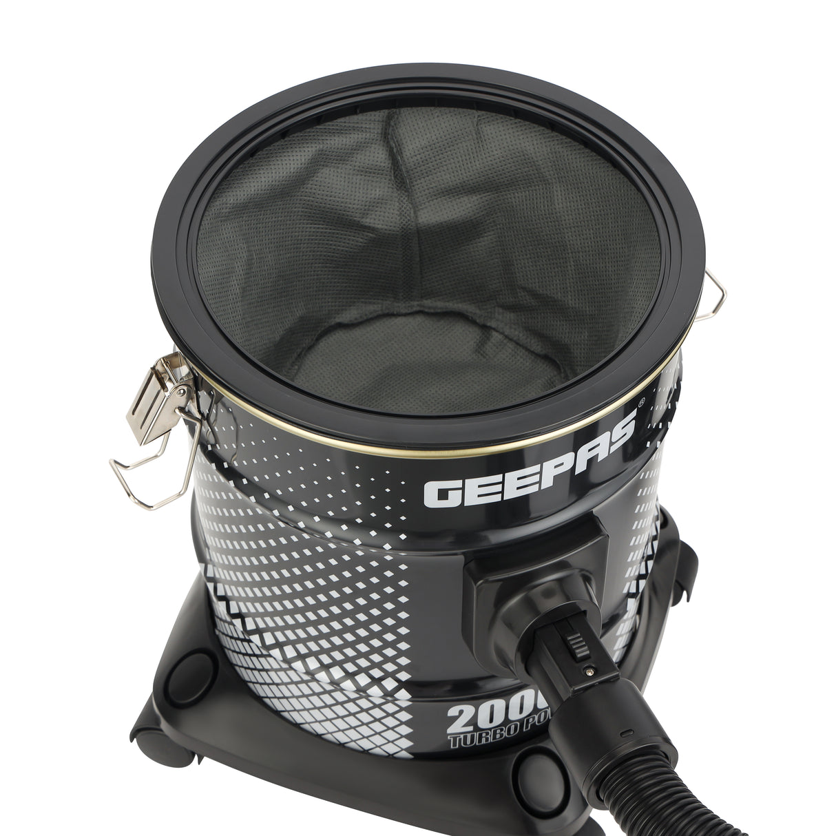 Geepas GVC19045 Drum Vacuum Cleaner | 2000W | 18L Dustbag Capacity | Dry & Blow Function | Anti-Rust Metal Body | Powerful Suction for Deep Home Cleaning Performance