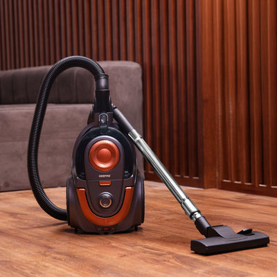 Geepas GVC19054 Cyclonic Vacuum Cleaner |  2200W Powerful Motor | 2.5L Dust Capacity| HEPA Filter | Low Noise Design | Automatic Cord Rewinder for Home Cleaning