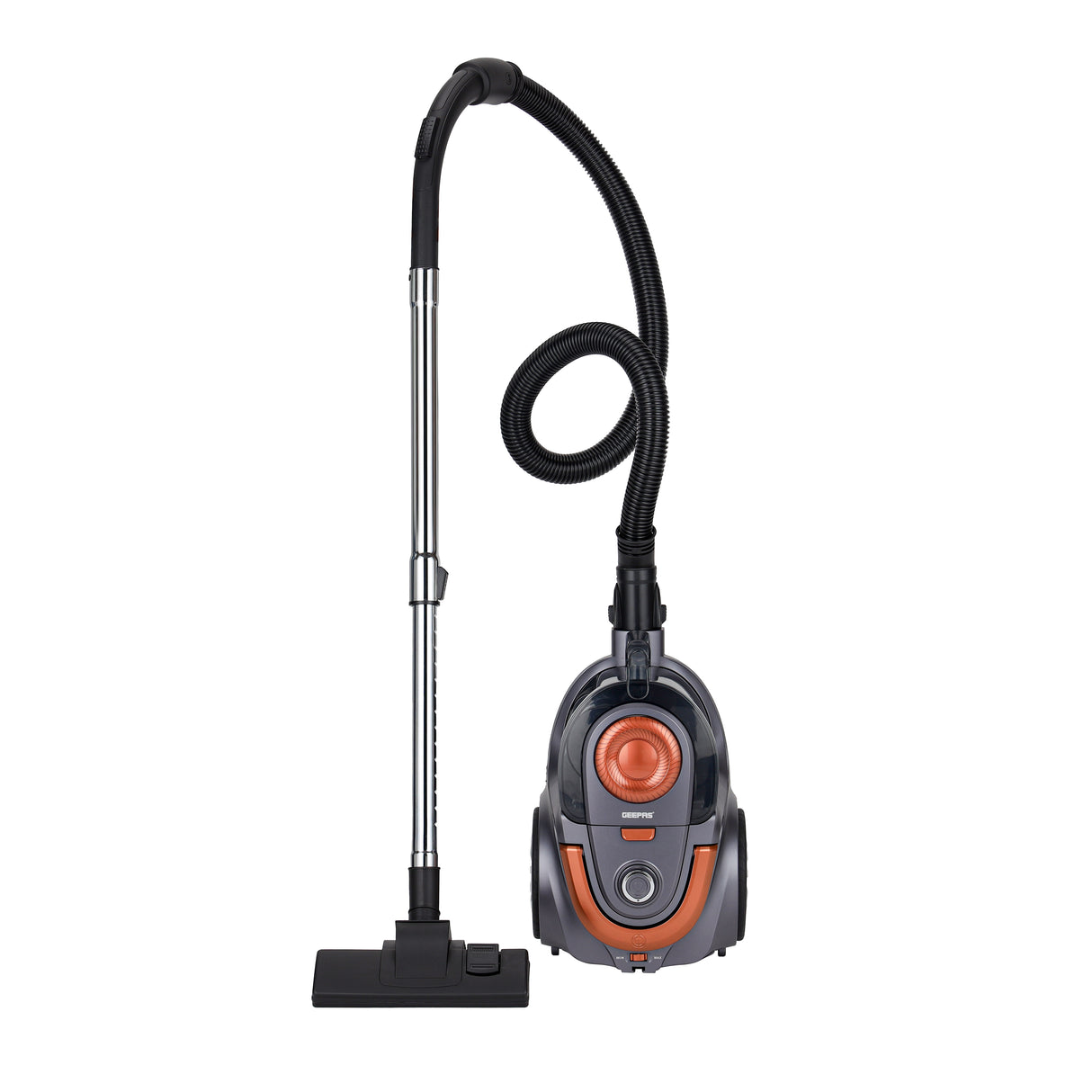 Geepas GVC19054 Cyclonic Vacuum Cleaner |  2200W Powerful Motor | 2.5L Dust Capacity| HEPA Filter | Low Noise Design | Automatic Cord Rewinder for Home Cleaning