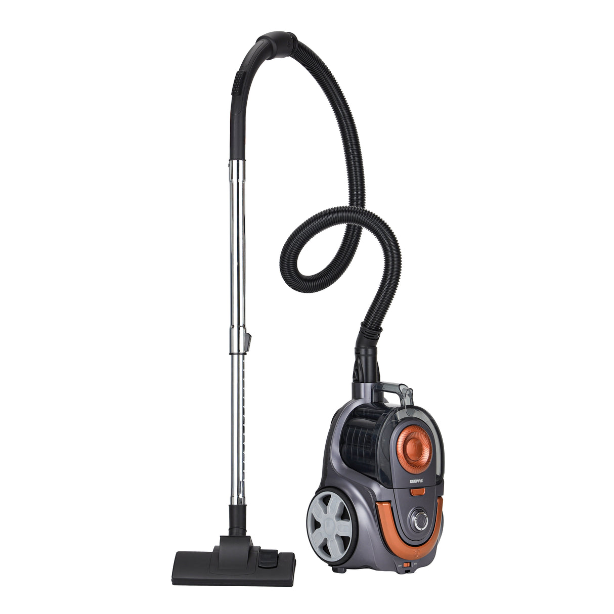 Geepas GVC19054 Cyclonic Vacuum Cleaner |  2200W Powerful Motor | 2.5L Dust Capacity| HEPA Filter | Low Noise Design | Automatic Cord Rewinder for Home Cleaning