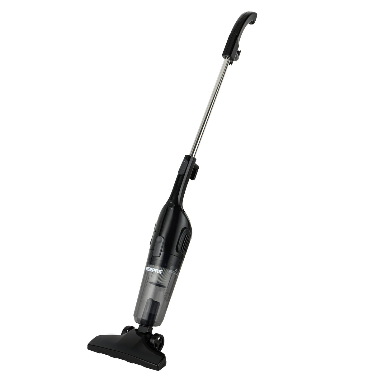 Geepas GVC19055-BK Stick & Handheld Vacuum Cleaner | 600W Powerful Suction Motor | HEPA Filter | 2-in-1 Ultra-Light Design with 1.2L Dust Capacity for Home Cleaning