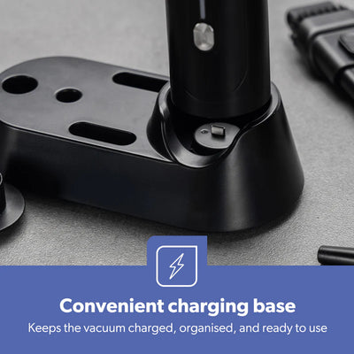 Geepas GVC19061UK Handheld Car Vacuum Cleaner |  HEPA Filter |  4-in-1 Cleaning Modes |  Wireless Portable Design | Optimised Runtime & Multifunction Attachments