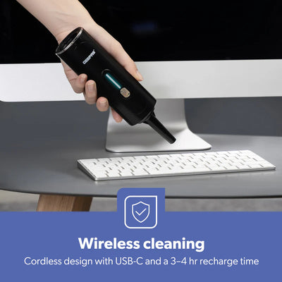 Geepas GVC19061UK Handheld Car Vacuum Cleaner |  HEPA Filter |  4-in-1 Cleaning Modes |  Wireless Portable Design | Optimised Runtime & Multifunction Attachments