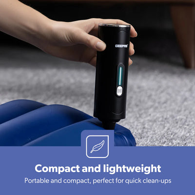 Geepas GVC19061UK Handheld Car Vacuum Cleaner |  HEPA Filter |  4-in-1 Cleaning Modes |  Wireless Portable Design | Optimised Runtime & Multifunction Attachments