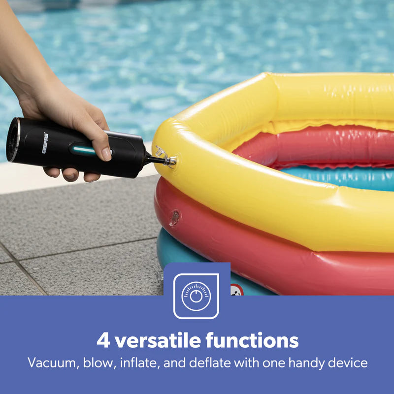 Geepas GVC19061UK Handheld Car Vacuum Cleaner |  HEPA Filter |  4-in-1 Cleaning Modes |  Wireless Portable Design | Optimised Runtime & Multifunction Attachments