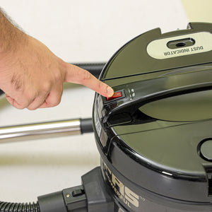 Geepas 2300 W Drum Vacuum Cleaner- GVC2592/ 25 L Dust Bag Capacity with Elegant Body, Iron Tank/ Powerful Suction, Dry and Blow Function, Full Indicator