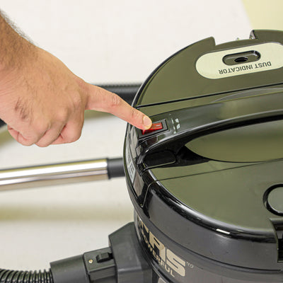 Geepas 2300 W Drum Vacuum Cleaner- GVC2592/ 25 L Dust Bag Capacity with Elegant Body, Iron Tank/ Powerful Suction, Dry and Blow Function, Full Indicator