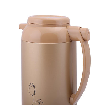 Geepas GVF27013  Vacuum Flask | 1.6 L| Glass Inner Pot with Double Wall Insulation |Keeps Beverages Hot & Cold for 24 Hours | Leak Proof, Easy to Clean| 2 Years Warranty