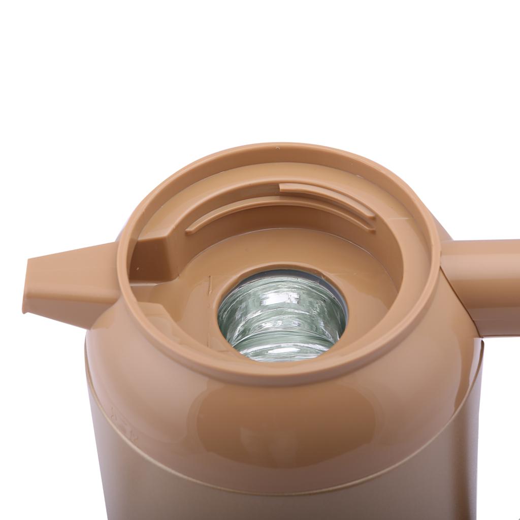 Geepas GVF27013  Vacuum Flask | 1.6 L| Glass Inner Pot with Double Wall Insulation |Keeps Beverages Hot & Cold for 24 Hours | Leak Proof, Easy to Clean| 2 Years Warranty