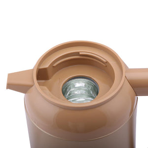 Geepas GVF27013  Vacuum Flask | 1.6 L| Glass Inner Pot with Double Wall Insulation |Keeps Beverages Hot & Cold for 24 Hours | Leak Proof, Easy to Clean| 2 Years Warranty