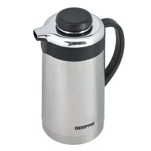Geepas Stainless Steel Vacuum Flask GVF27015 | 1.0L | Double Wall Insulated Thermos Bottle| Keeps Beverages Hot & Cold up to 24 Hours| Leak-Proof | 2 Years Warranty