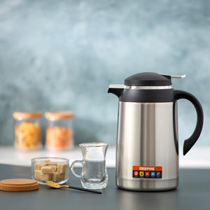 Geepas Stainless Steel Vacuum Flask GVF27022 |1.0L Capacity |Keeps Drinks Hot or Cold for Hours |Durable Build, Easy to Clean, Reusable & Stylish Design |2 Years Warranty