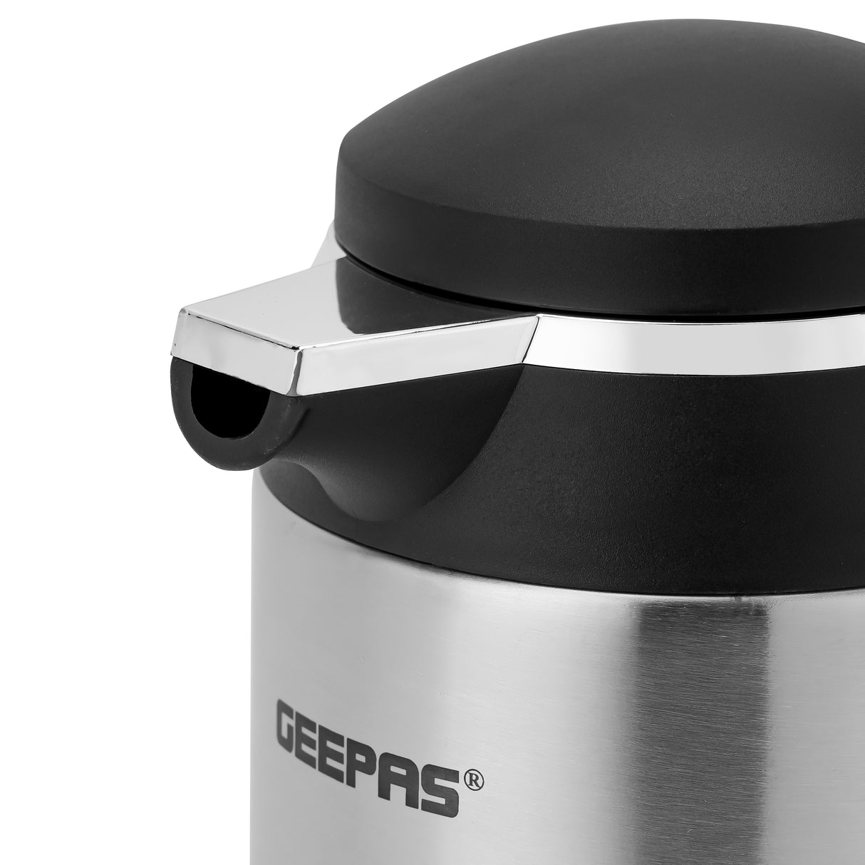 Geepas GVF27024 1.6L Stainless Steel Vacuum Flask | Keeps Hot & Cold for 24H | Easy to Carry, Comfortable Grip | Ideal for Home, Office, Camping etc | 2 Years Warranty