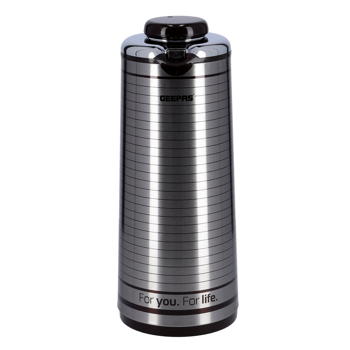 Geepas GVF5261  Vacuum Flask | 1.9L Capacity |  Hot & Cold Insulation | Durable Plastic, Iron, Glass, Silica Gel Material | Keeps Drinks Fresh | 2 Years Warranty