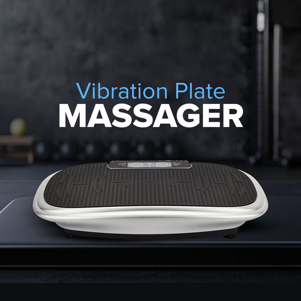 Geepas GVP86107 Vibration Plate Massager | Touchscreen Display | Bluetooth Music| Remote Control and 200W Powerful Motor for Full Body Home Fitness Training System