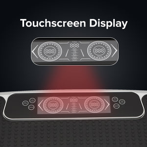 Geepas GVP86107 Vibration Plate Massager | Touchscreen Display | Bluetooth Music| Remote Control and 200W Powerful Motor for Full Body Home Fitness Training System