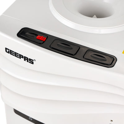 Geepas GWD17017 Water Dispenser with Storage Cabinet | Hot Cold & Normal Water | Stainless Steel Tank | Child Safety Lock | Floor Standing Design for Home & Office