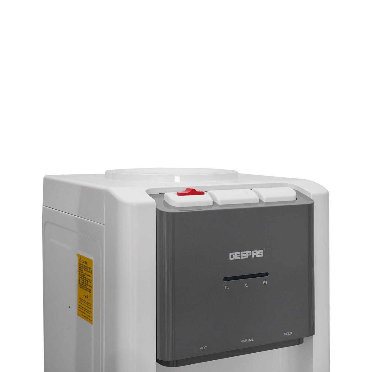 Geepas GWD17018 Hot & Cold Water Dispenser with Stainless Steel Water Tank | 3 Tap Hot Normal Cold System | Fast Cooling Compressor & Built-In Storage Cabinet | Eco-friendly