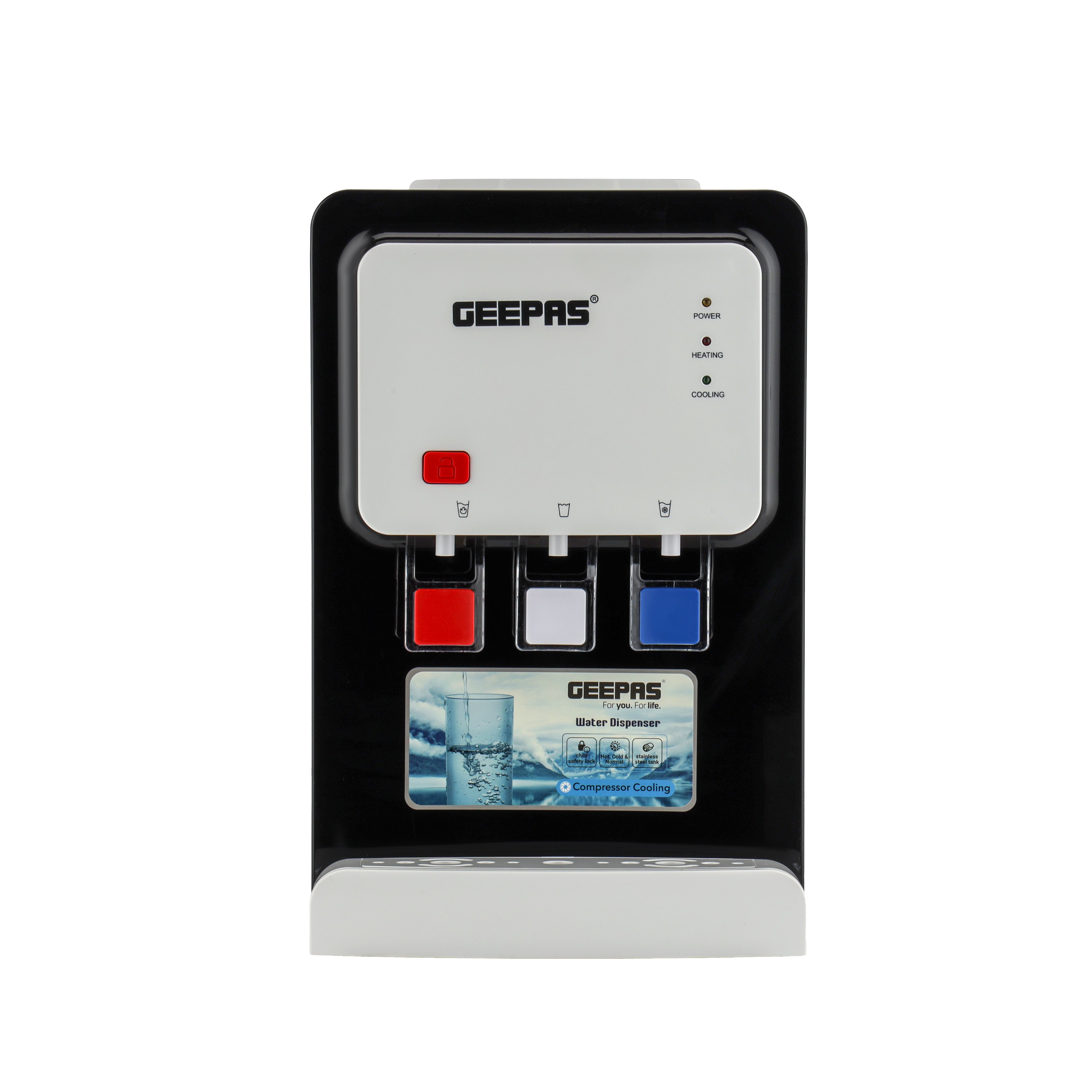 Geepas GWD17022 Water Dispenser with Child Safety Lock