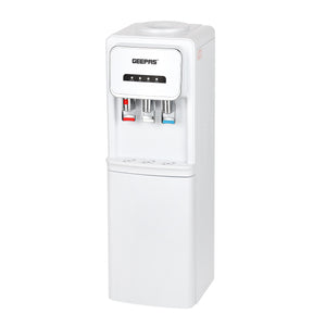 Geepas GWD17024 Hot & Cold Water Dispenser | Built-In Refrigerator | 3 Taps |  Child Safety Lock| 304 Stainless Steel Tank| Powerful Heating & Cooling Performance Pro