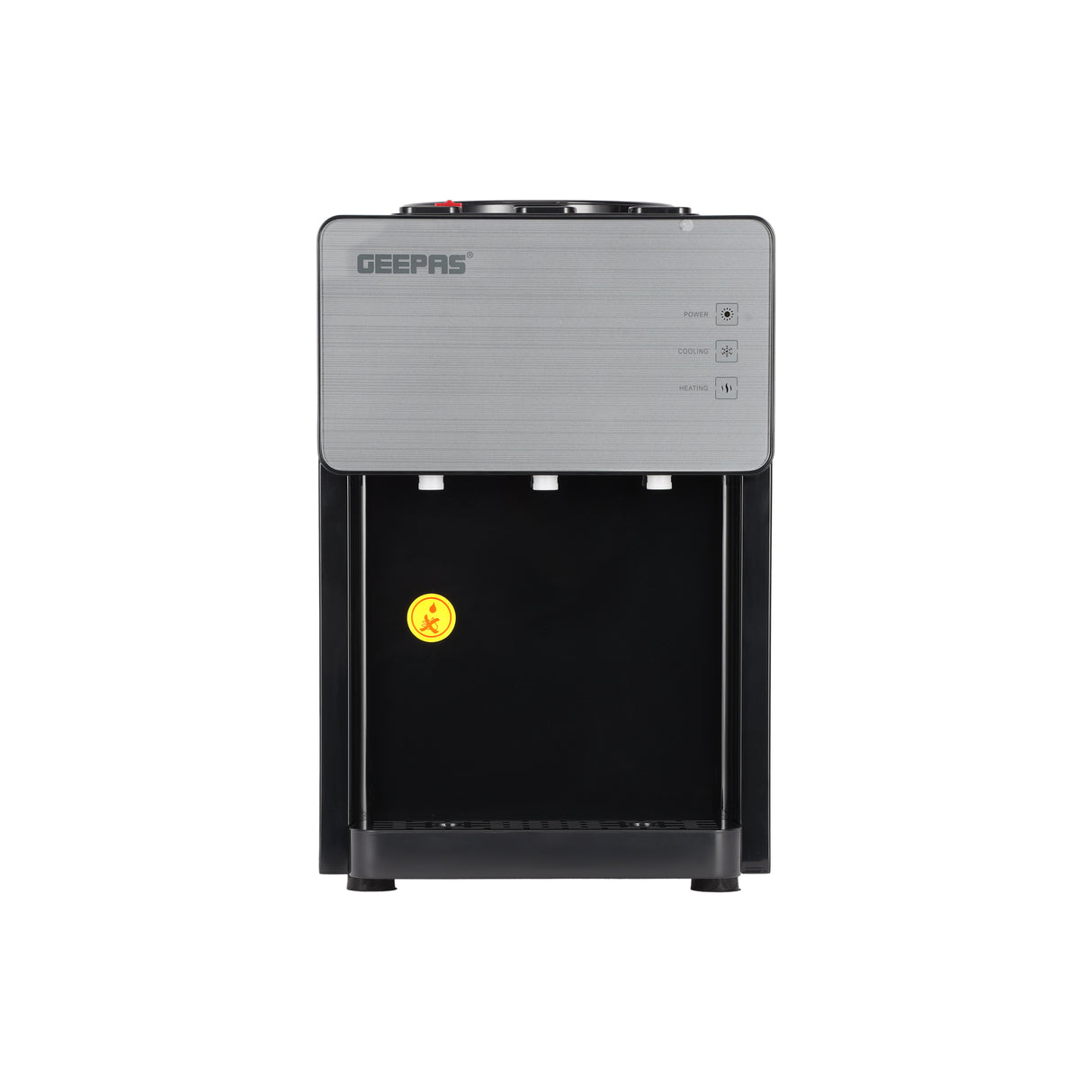 Geepas GWD17044 Tabletop Water Dispenser|Hot, Cold & Normal Water |3-Tap Design| Child Safety Lock|SUS304 Stainless Steel Tank & Dry Heating Protection for Home & Office